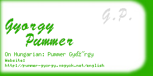 gyorgy pummer business card